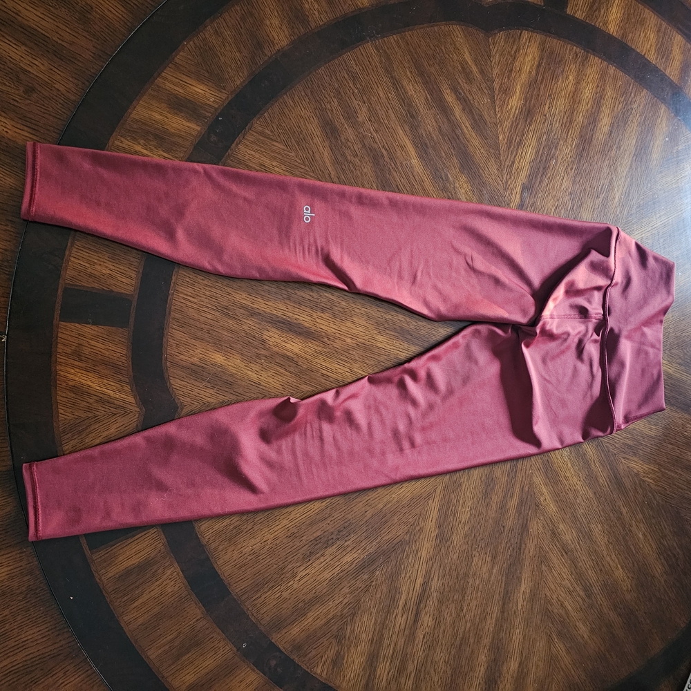ALO Yoga Maroon Leggings Size XS - Picture 3 of 7